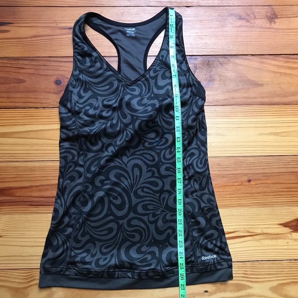 Reebok Brown Floral Tank Top, EUC, M - Picture 6 of 15